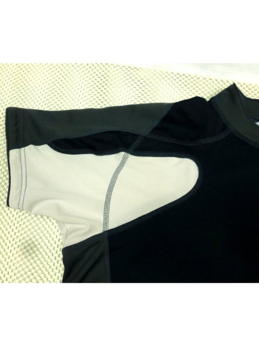 Pearl Izumi Cycling Jersey Black/Gray/White Large Short Sleeve 1/4 Zip Reflectiv - Picture 7 of 13